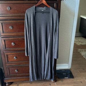Lane Bryant Charcoal Open Front Cape